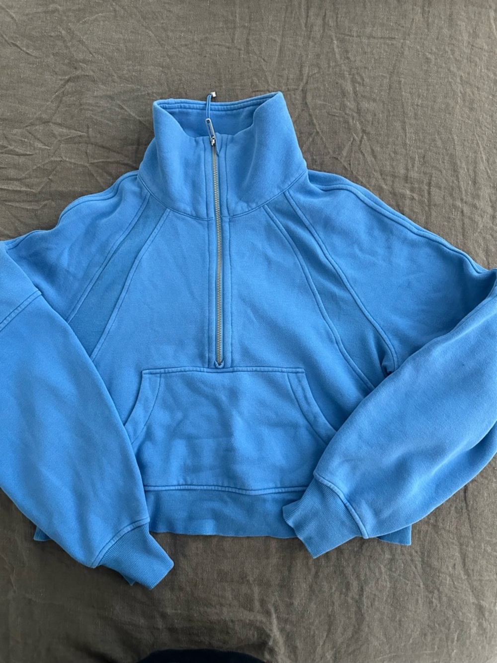 Lululemon Blue Scuba Half-Zip Pullover